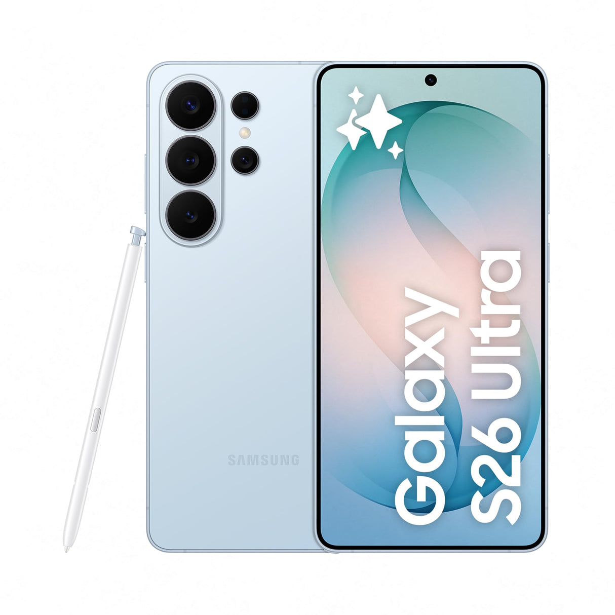 Samsung Galaxy S26 Ultra, 1TB, Smartphone con Galaxy AI, Cámara 200MP, 16GB RAM, Batería 5000mAh, Garantía del Fabricante 3 Años+1 Año Extra, Color Azul Cielo (Versión Española)