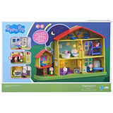 Peppa Pig Peppa’s Adventures Peppa's Playtime to Bedtime House Pre-school Toy, Speech, Light and Sounds, Ages 3 and Up , Red