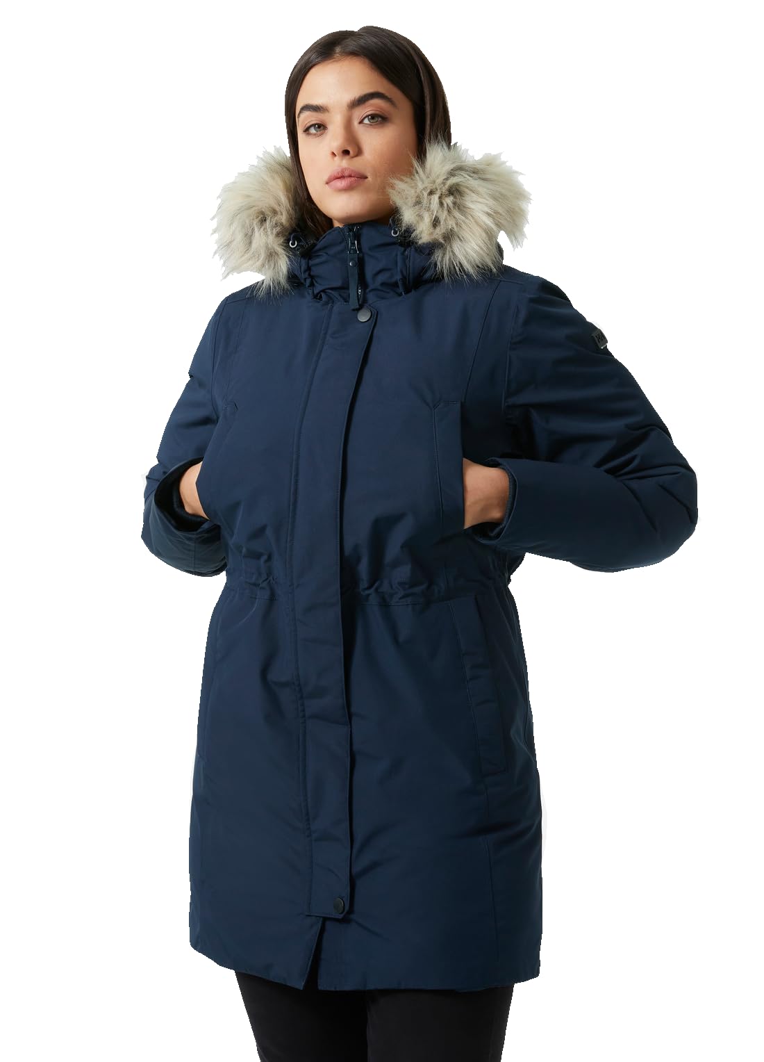 Helly-Hansen Womens W Senja Parka, Azul marino, L
