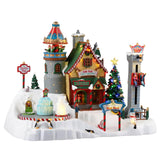 Lemax- Santa's Wonderland Sights & Sounds: North Pole Fun Fair, Multicolor (35020-UK)