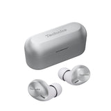 Technics EAH-AZ40M2ES Auriculares Inalámbricos con Cancelación De Ruido, Bluetooth Multipunto 3 Dispositivos, Cómodos Intraurales, Micrófono Integrado, Ajuste personalizable, Plata