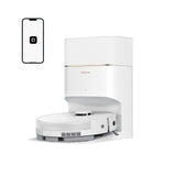 DREAME D20 Pro Plus Robot Aspirador y Fregado 2 en 1, 13.000 Pa, Cepillo Doble para Pelo de Mascotas, Limpieza de Esquinas, Vaciado, Navegación LDS, Esquiva con Láser, Suelos Duros/Alfombras, 5200 mAh