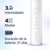 Philips Sonicare 7100 cepillo dental eléctrico, sónico con aplicación, 4 modos de cepillado y 3 niveles de intensidad, alerta de presión, SmarTimer, blanco, HX7420/08 [Nueva Tecnología]