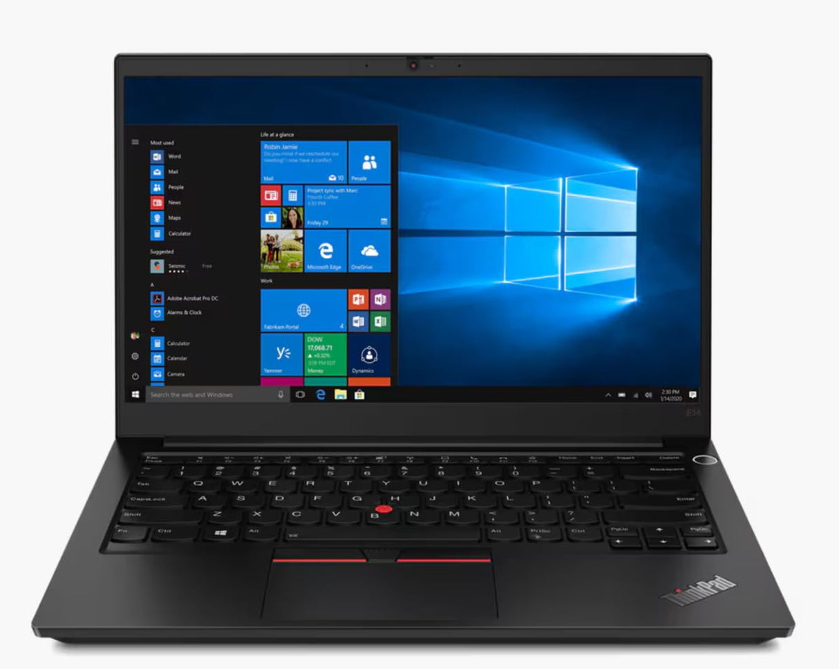 Lenovo ThinkPad E14 Gen 3 - Ordenador Portátil 15.6" FHD, (AMD Ryzen 5 5500U , 8GB RAM, 512 SSD, Integrated Intel Iris Xe Graphics, Windows 11 Pro 64), Black -Teclado QWERTY Español