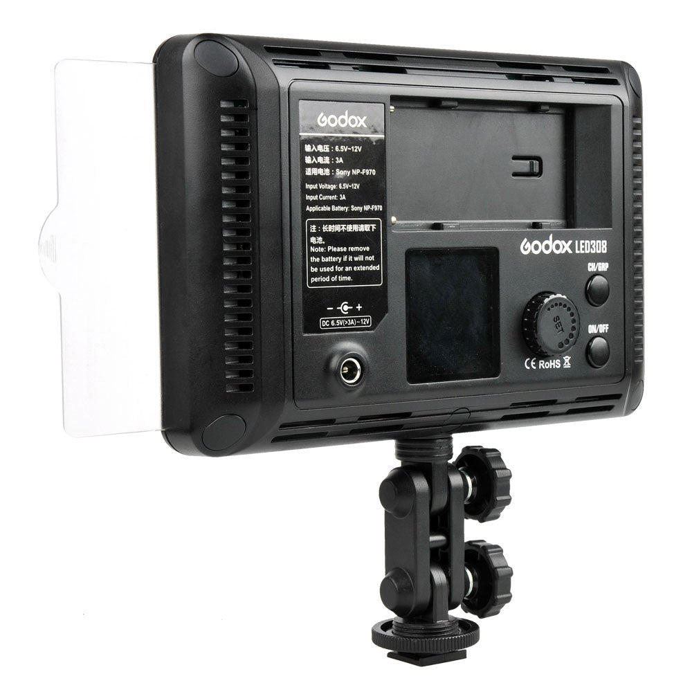 Godox LED308 C lámpara de vídeo con Temperatura de Color Ajustable Mando a Distancia (3300 K hasta 5600 K)