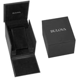 Bulova Reloj Analógico para Hombres de Mecánico de Cuerda Manual con Correa en Caucho 98A282
