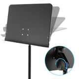 Tiger MUS14-BG Atril Telescópico Orquestal con Funda – Resistente y Ajustable para Músicos