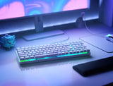 Glorious Gaming GMMK 2 Full Size (96%) - Teclado gaming mecánico, carcasa de aluminio, personalizable, keycaps dobles, switches Glorious Fox, RGB, distribuciones QWERTY estadounidense - Blanco