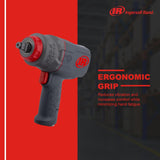 Ingersoll-Rand 2236QTIMAX DXS2 1/2" Llave de Impacto de Aire, Silenciosa, 1500 ft-lb, Caja de Martillo de Titanio, Retenedor de Anillo de Fricción