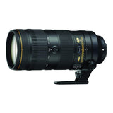 Nikon AF-S 70-200mm F4 ED VR - Objetivo para Nikon (distancia focal70-200mm, apertura f/4, zoom óptico 5x,estabilizador) color negro - Versión Europea
