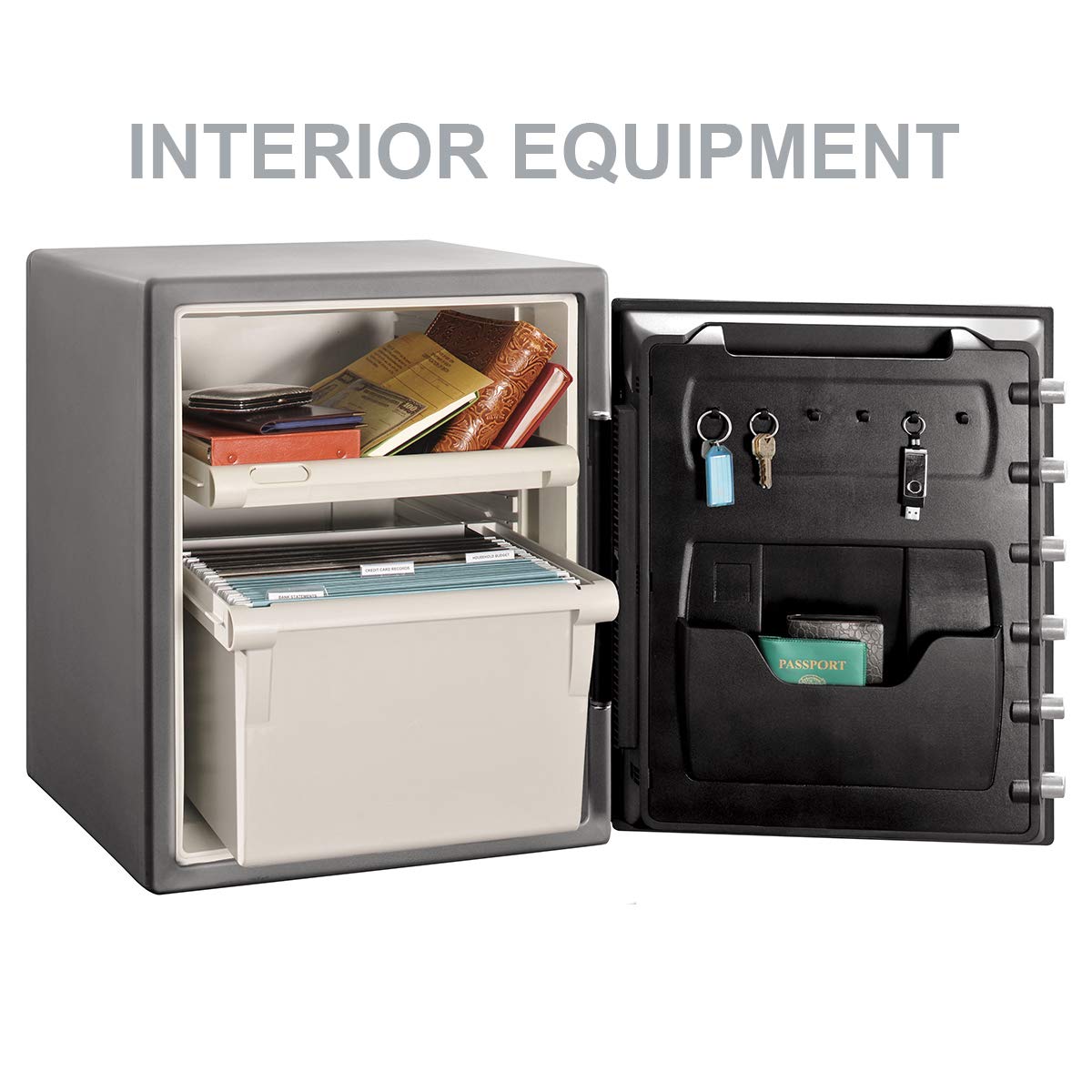 Master Lock SFW205GPC Sentry Safe Caja Fuerte de Seguridad [Ignifuga y Resistente al Agua] [Combinación Digital] [XXLarge], Sin Alarma