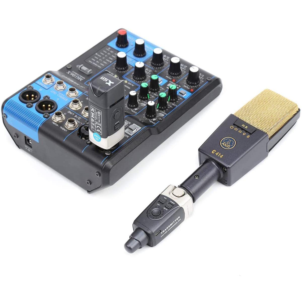 Xvive U3C Sistema inalámbrico Profesional para micrófonos de Condensador, con emisor y Receptor.
