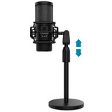 Audibax AT2020 - Microfono de Condesandor de Estudio - Incluye Cable XLR, Soporte de Mesa y Araña, Antivientos y Maletín - Respuesta en Frecuencia 50 Hz/20 KHz - Micrófono con Patrón Polar Cardioide