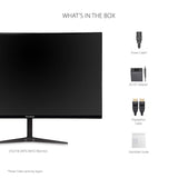 ViewSonic Monitor curvo VX2718-2KPC-MHD de 27», 2K, panel VA, 165 Hz, MPRT de 1 ms, sincronización adaptativa, 2 HDMI, DisplayPort, altavoces
