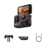Insta360 Ace Pro 2 Paquete Estándar - Cámara de acción 8K Impermeable co-diseñada con Leica, Sensor de 1/1,3", Dual Chip IA, excelente en Baja luz, Audio Superior, Pantalla abatible y edición por IA