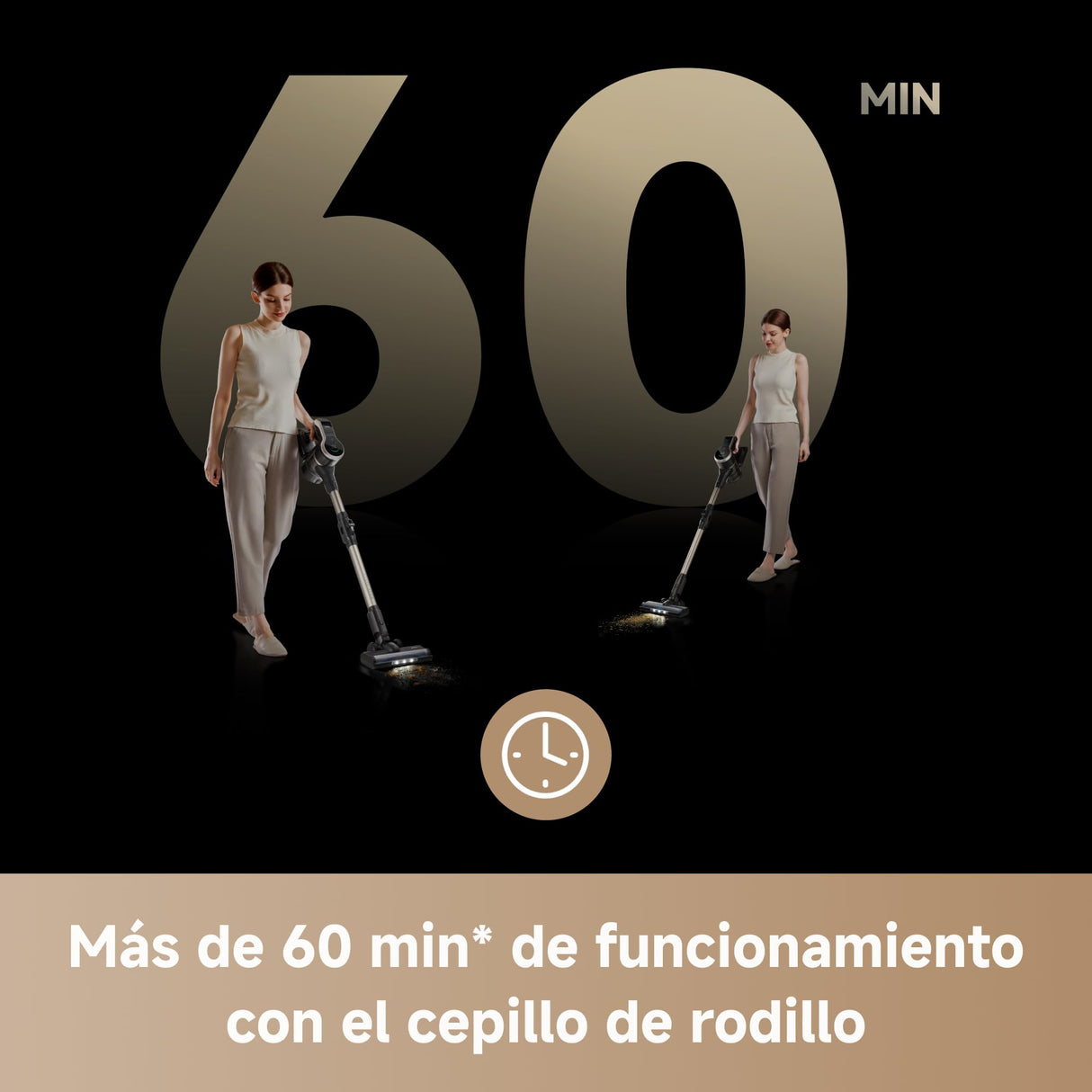 Mova S2 Aspiradora sin Cable de Succión de 33000Pa, Más de 81 min de Funcionamiento, Eficacia de Filtrado del 99,9%, Diseño Antienredos, Ideal para la Limpieza de Casas, Pelo de Mascotas, Alfombras
