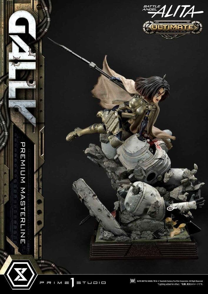 Prime 1 Studio Alita: Battle Angel - Figura Decorativa (64 cm, 1/4 cm), Color Negro