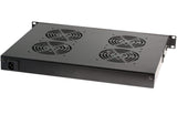 Techly I-CASE FAN-TC4B accesorio de bastidor Bandeja del ventilador - Accesorio de rack (Bandeja del ventilador, Negro, 4 Ventilador(es), 1U, 1,8 m, IP65)