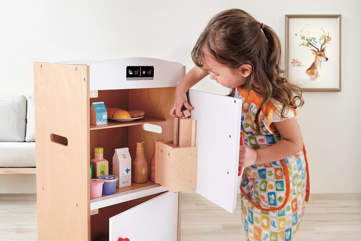 Hape International- Hape Nevera Congelador para Cocinitas, Multicolor (E3153)