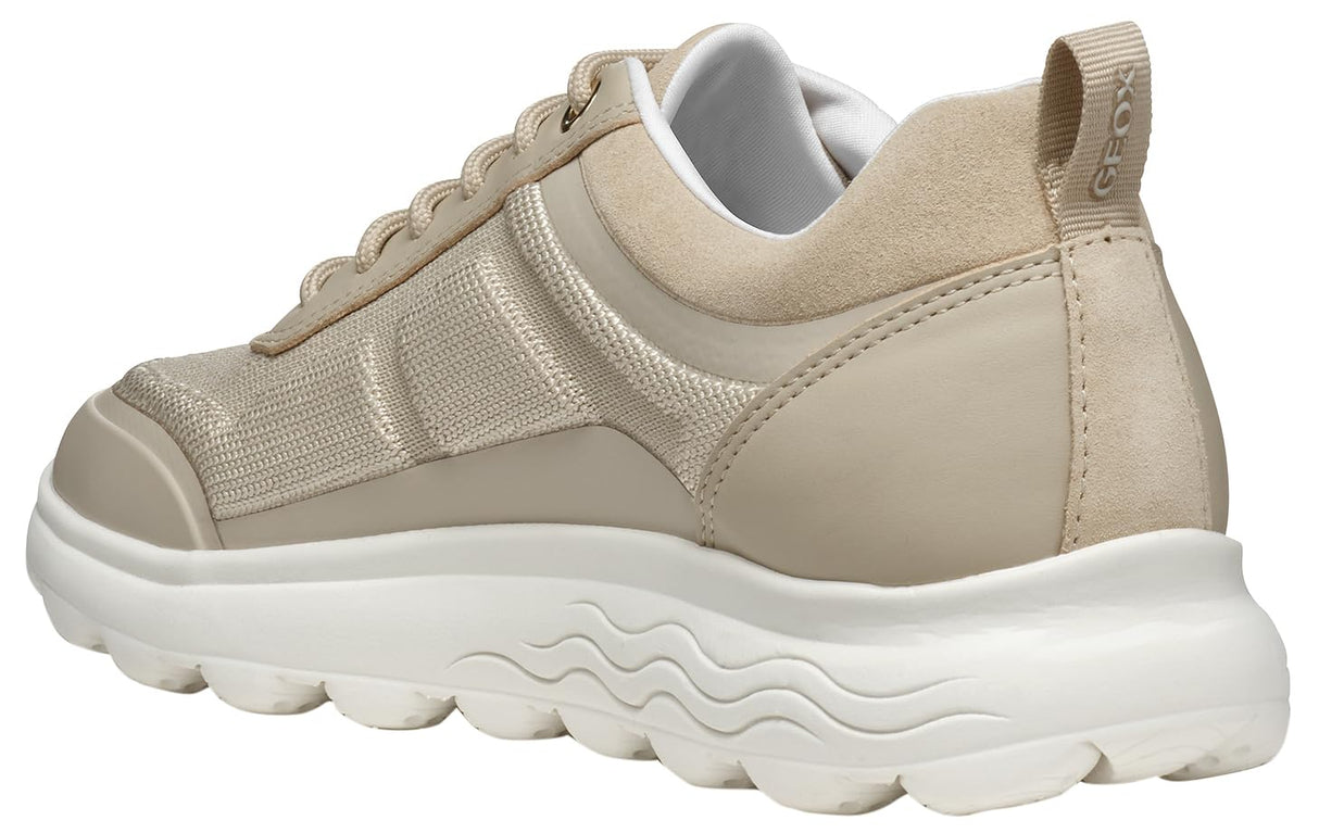 Geox D Spherica C, Zapatillas Mujer, Lt Taupe, 38 EU