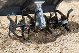 IKRA motoazada eléctrica motocultor cultivador Fem 1500, Ancho útil 17-45cm, Profundidad 23cm, Incluye extirpador Manual