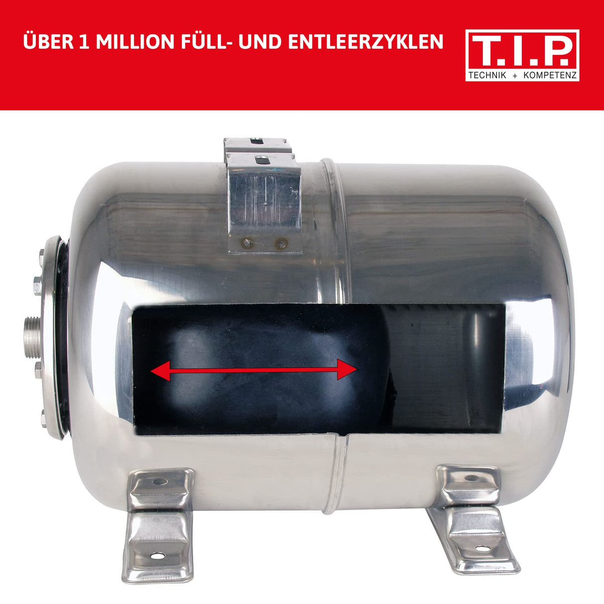 T.I.P. 31140 Central de agua doméstica HWW 4500 Inox de acero inoxidable