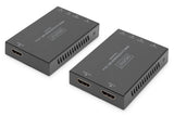 DIGITUS DS-55506 Extensor HDMI - UHD 4K 30 Hz - 70 m Mediante Cable LAN - Set: Transmisor y Receptor - Loop-out, IR Infrarrojos - HDMI 2.0 & HDCP 2.2/1.4