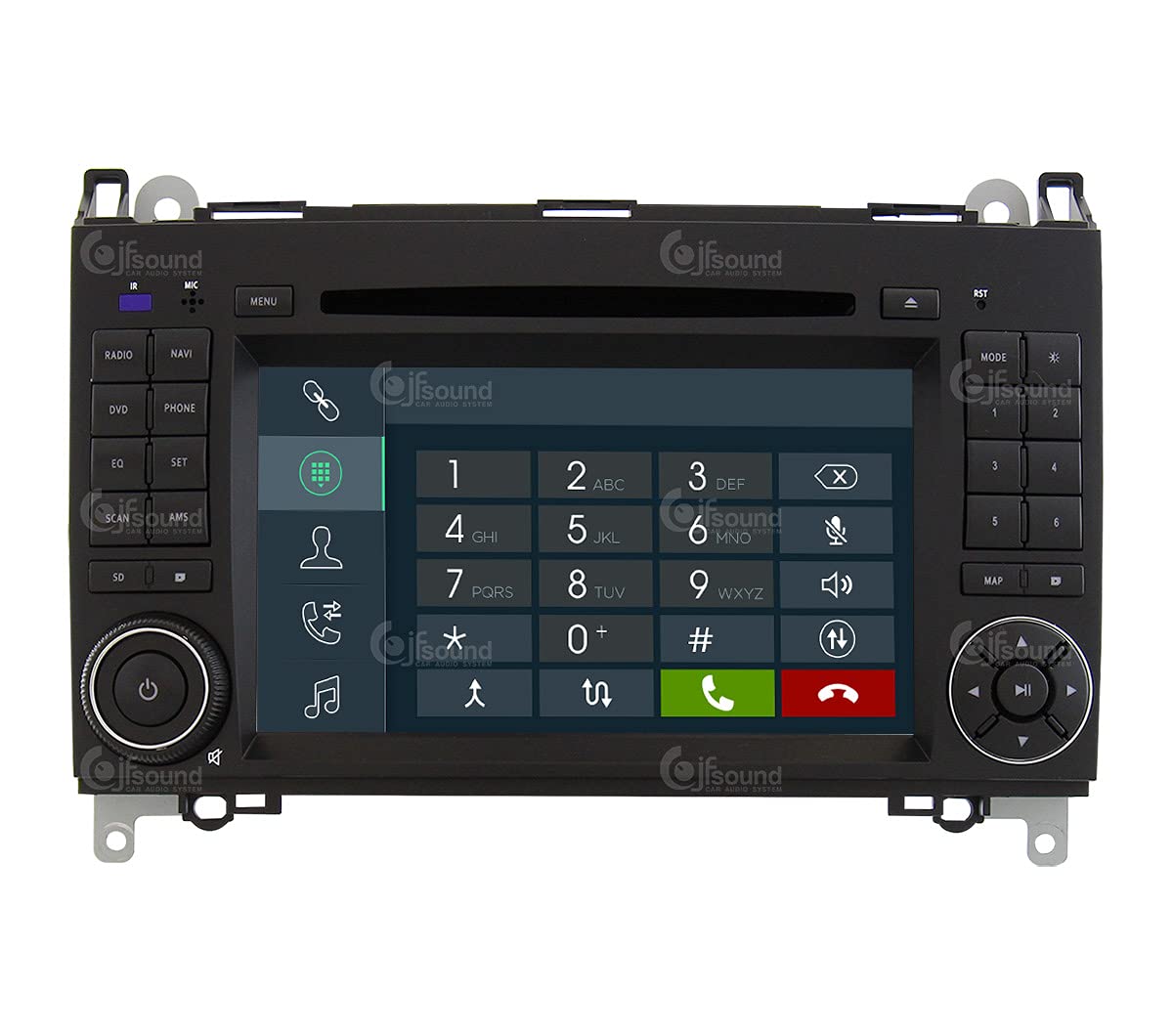 Autorradio de Ajuste Personalizado para Mercedes Android GPS Bluetooth WiFi Dab USB Pantalla táctil Full HD 7" procesador de 8 núcleos y comandos de Voz