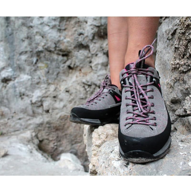 Garsport Mountain Tech Low WP Woman, Trekking Shoe Mujer, Antracita/Fucsia, 42 EU