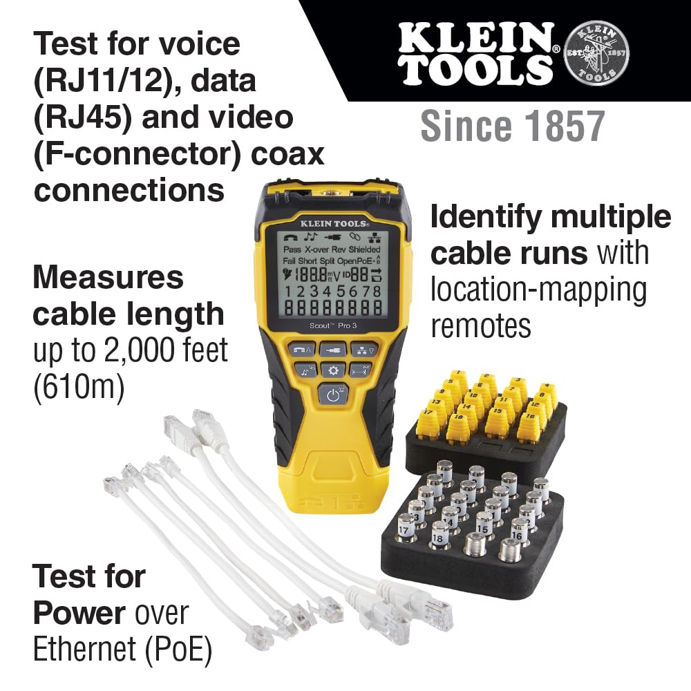 KLEIN TOOLS Probadores de cables VDV501-852