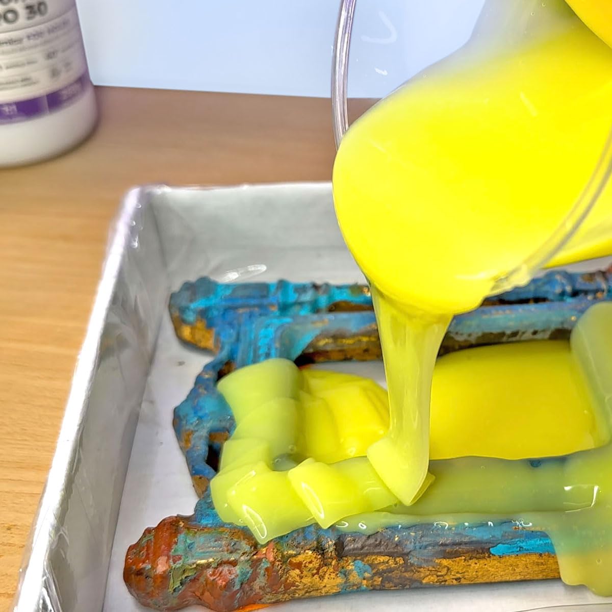Goma de silicona para moldes 1:1 R PRO 30, Silicona Líquida, No Tóxica, Caucho para Moldes de Resina, Fundición, Fabricación de Resin, Manualidades (10 kg)