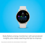 Garmin Vívoactive 5, Smartwatch con GPS, Pantalla AMOLED, Funciones Esenciales de Salud y Forma física y hasta 11 días de autonomía, Blanco