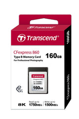 Transcend Tarjeta de Memoria CFexpress 860 Tipo B 160GB - TS160GCFE860