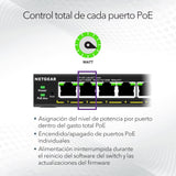 NETGEAR Switch Ethernet, 8 Puertos, conmutador de Red Gigabit Ethernet Plus (GS308EPP) - con 8 x PoE+ @ 123W