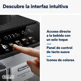 De'Longhi Magnifica Evo Cafetera Superatomática para Café y Cappuccino, ECAM292.33.SB, 4 Recetas, Plata