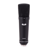 CAD Audio micrófono de condensador de diafragma grande para grabaciones de estudio (XLR, alimentación fantasma de 48V, diafragma de 1 pulgada, impedancia de 75 OHM, 30 Hz - 20 KHz), plata