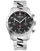 Alpina Reloj Cronógrafo para Hombre de con Correa en Acero Inoxidable AL-372BW4S26B
