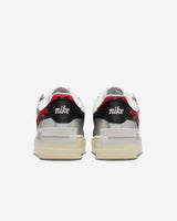 NIKE Air Force 1 Shadow, Sneaker Mujer, White Gym Red Black Metallic Silver, 41 EU