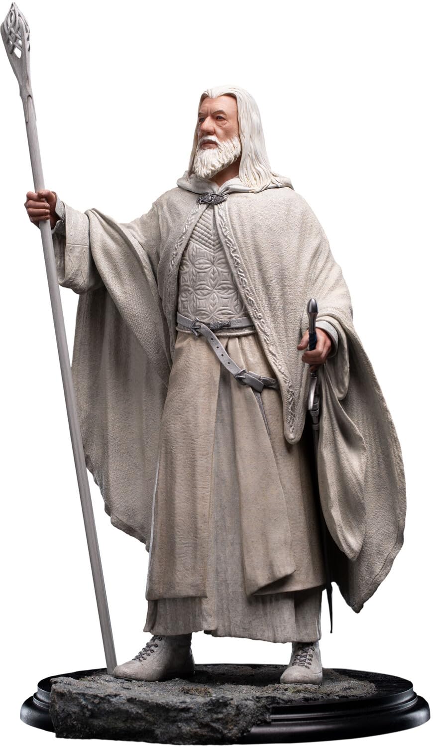 Weta Workshop - Trilogía del Señor de los Anillos - Serie clásica - Estatua de Gandalf The White Polystone