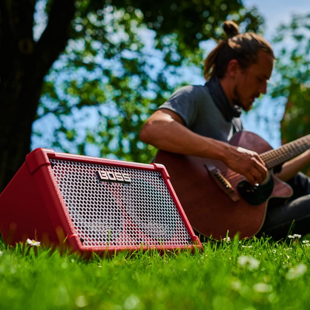 Amplificador estéreo portátil para actuaciones callejeras BOSS Cube Street II | Cube-ST2 | Nueva generación de la exitosa Serie Roland Cube, Ahora bajo la Marca BOSS