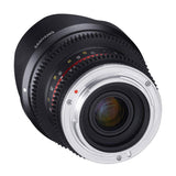 Samyang F1420510101 - Objetivo para vídeo VCSC-Mirrorless para Fuji X (Distancia Focal Fija 12mm, Apertura T2.2-22 Cine NCS CS, diámetro Filtro: 67mm), Negro