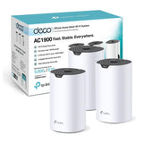 TP-Link Deco S1900 (3-Pack) - Mesh Wi-Fi AC1900, Cobertura de hasta 520 m², se Adapta a Pisos y hogares de Varias Plantas, Modos de Trabajo múltiple, 2 x Puertos Gigabit por Unidad