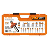 CMT Orange Tools 900.003.00-Estuche 26 Fresas Rectas y Perfil. s 8 HW DX, Naranja-Negra, 0