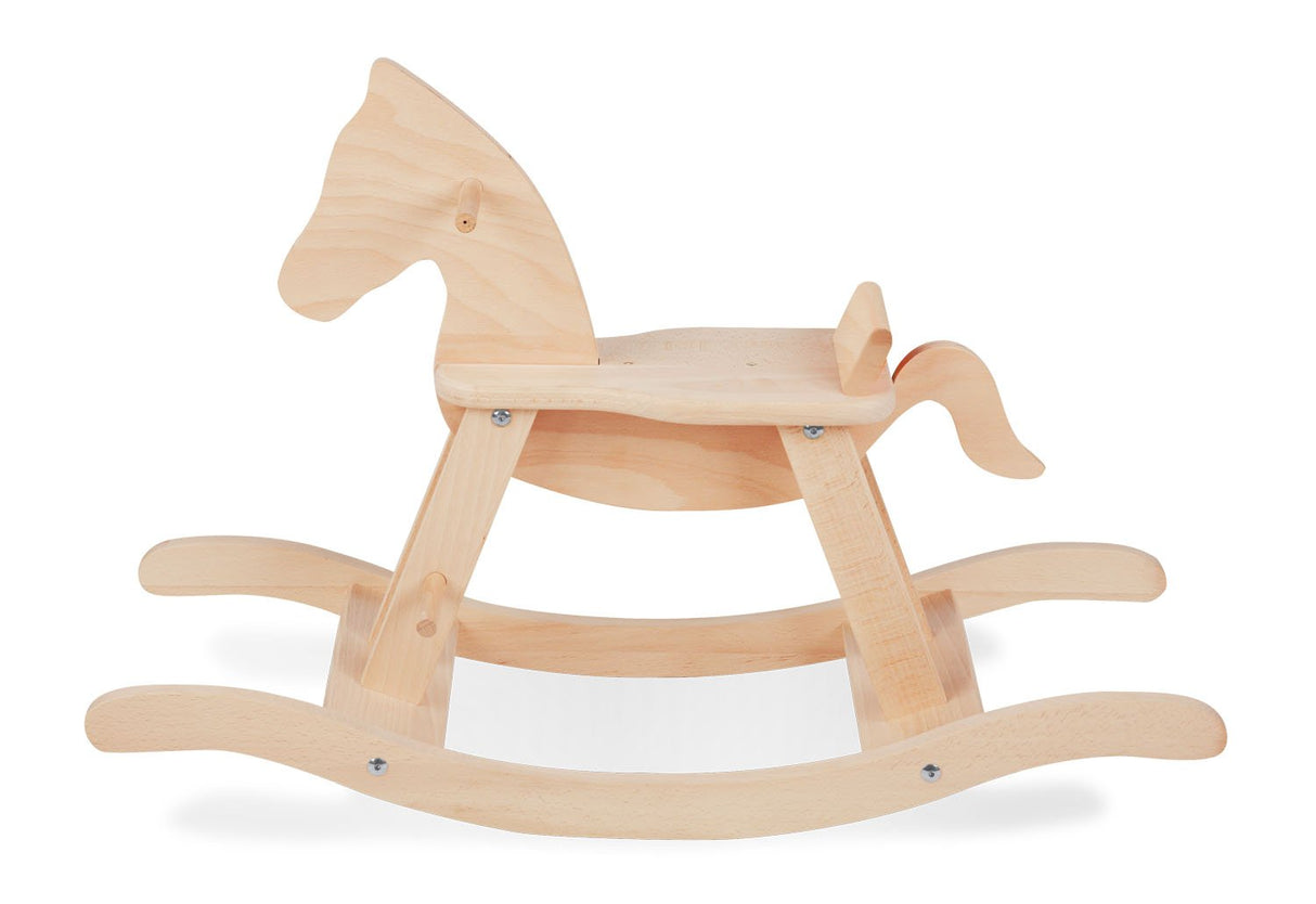 Pinolino- Schaukelpferd, schaukeln, Motorik, Sicherheit, Kinderspielzeug, Kindermöbel Caballo Balancín para Bebé, Color Naturaleza, 1 Stück (1er Pack) (242424)