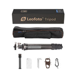 Leofoto - Ranger - Trípode de Carbono para cámaras - Incluye Cabezal esférico - Capacidad de Carga de 6 kg - Pies Extensibles - Altura mínima de 5,7 cm a una Altura máxima de 109 cm - RF-224C+