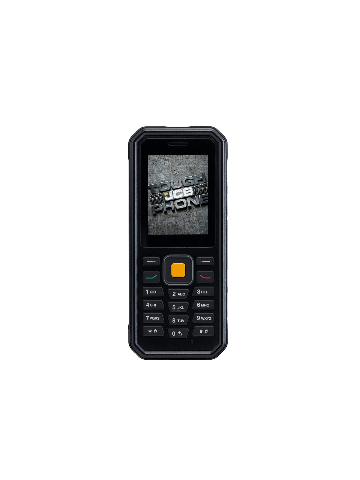JCB Tradesman 4 Robusto Impermeable 4G Móvil Sin SIM Teléfono Dual-SIM con antorcha TP1242 - Negro