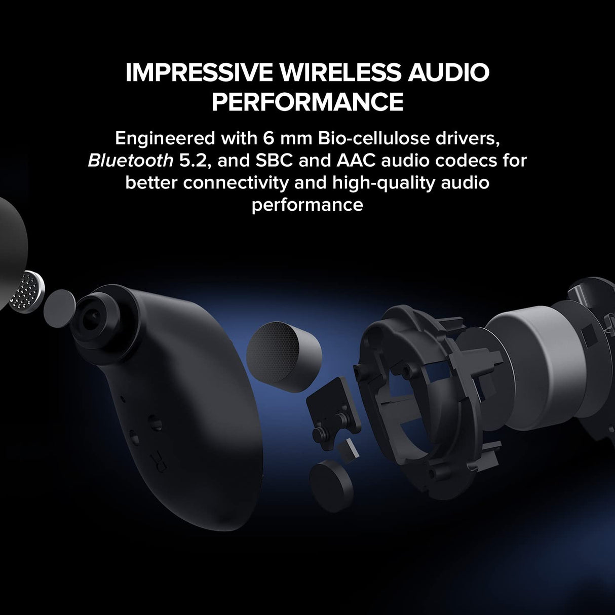 CREATIVE - Sensemore Air TWS In-Ear ANC, Color Negro