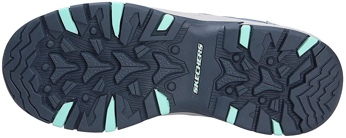 Skechers Lookout Point, Punto de Mirador Trego Mujer, Slate Leather/Mesh/Trim, 40 EU