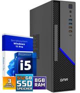 GMR Ultra Slim i7 Office PC, Computadora de Oficina de Negocios, garantía de 3 años, 32 GB RAM, 1000 GB SSD, DVD±RW, USB 3, Windows 11 Prof, WiFi Bluetooth