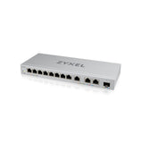 Zyxel Conmutador de 12 puertos Multigigabit Administrado por Web | Switch Gigabit con 3 Puertos de 10 Gbit | 1 puerto SFP+ de 10 Gbit [XGS1250-12]